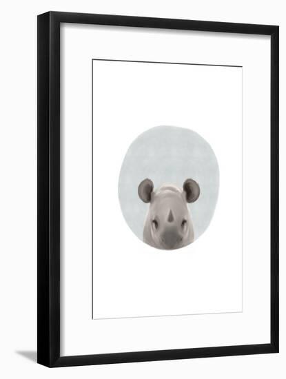 Baby Rhino-Leah Straatsma-Framed Art Print