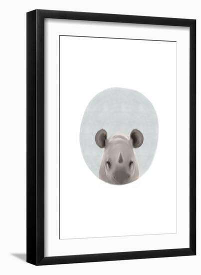 Baby Rhino-Leah Straatsma-Framed Art Print