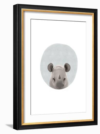 Baby Rhino-Leah Straatsma-Framed Art Print