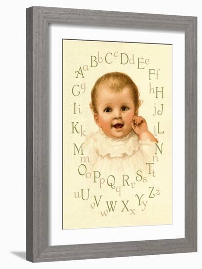 Baby's Alphabet-Ida Waugh-Framed Art Print
