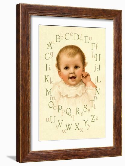 Baby's Alphabet-Ida Waugh-Framed Art Print