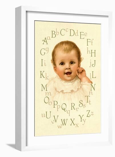 Baby's Alphabet-Ida Waugh-Framed Art Print