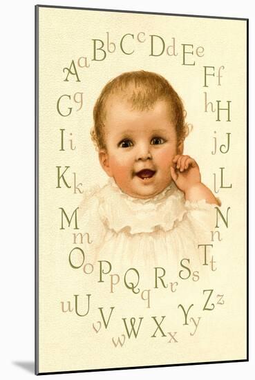 Baby's Alphabet-Ida Waugh-Mounted Art Print
