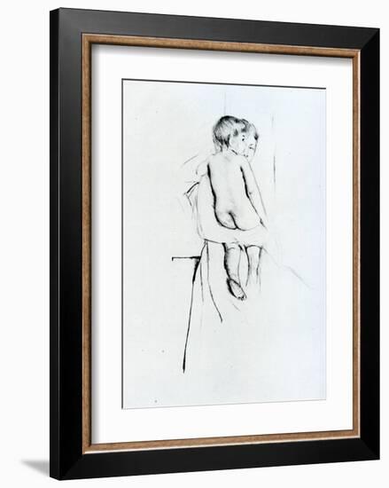 Baby's Back-Mary Cassatt-Framed Giclee Print