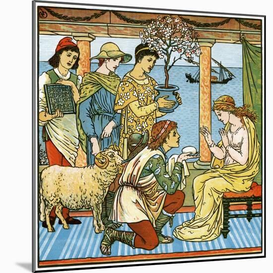 Baby's Bouquet - Old-Walter Crane-Mounted Giclee Print