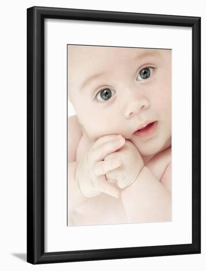 Baby's Face And Hands-Ruth Jenkinson-Framed Photographic Print