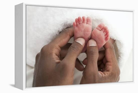 Baby's Feet-Ruth Jenkinson-Framed Premier Image Canvas