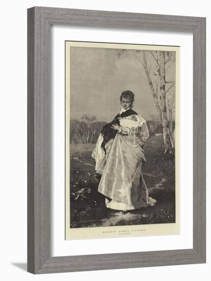 Baby's First Outing-Wilhelm Von Kaulbach-Framed Giclee Print