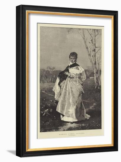 Baby's First Outing-Wilhelm Von Kaulbach-Framed Giclee Print