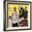 "Baby's First Shot," March 3, 1962-Richard Sargent-Framed Giclee Print