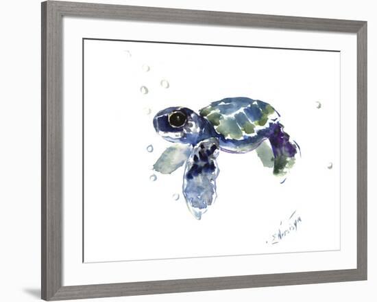 Baby Sea Turtle-Suren Nersisyan-Framed Art Print