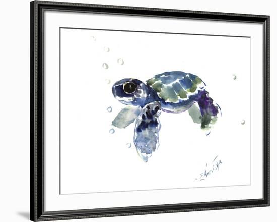 Baby Sea Turtle-Suren Nersisyan-Framed Art Print