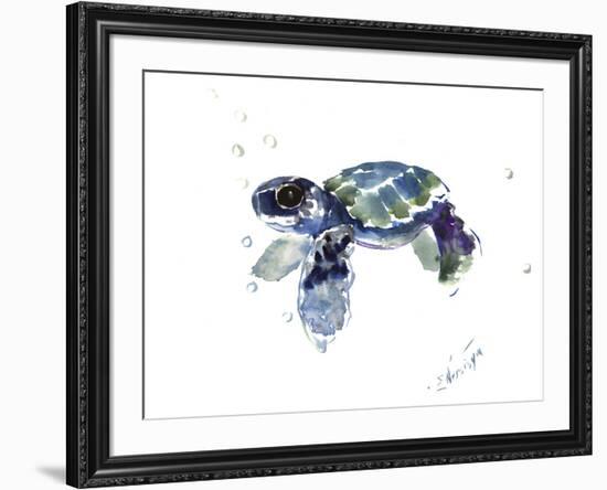 Baby Sea Turtle-Suren Nersisyan-Framed Art Print