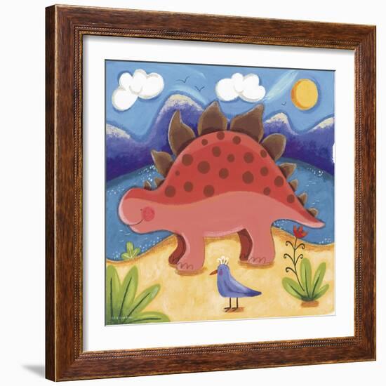 Baby Steggy The Stegosaurus-Sophie Harding-Framed Premium Giclee Print