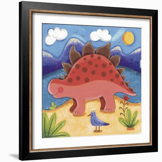 Baby Steggy The Stegosaurus-Sophie Harding-Framed Premium Giclee Print