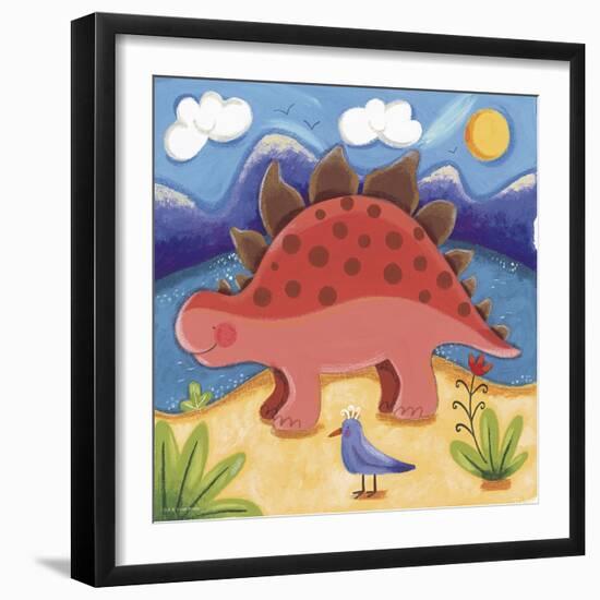 Baby Steggy The Stegosaurus-Sophie Harding-Framed Premium Giclee Print