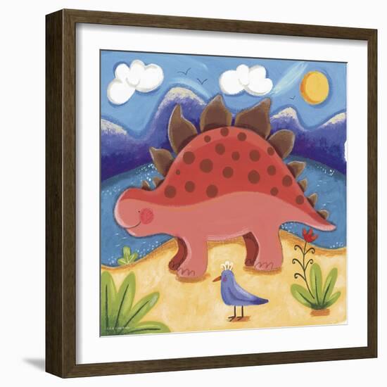 Baby Steggy The Stegosaurus-Sophie Harding-Framed Art Print