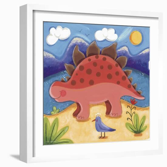 Baby Steggy The Stegosaurus-Sophie Harding-Framed Art Print