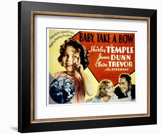 Baby Take a Bow, Shirley Temple, Claire Trevor, James Dunn, 1934-null-Framed Premium Giclee Print