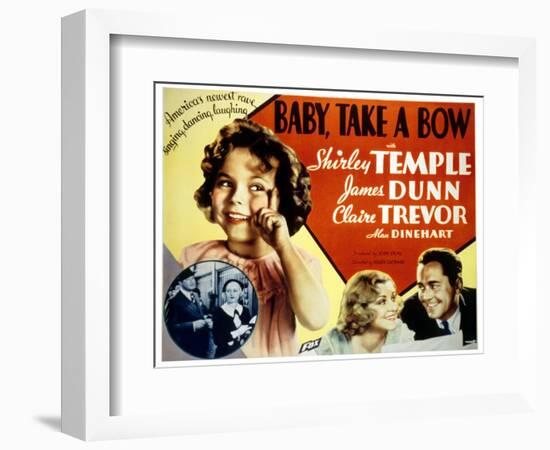 Baby Take a Bow, Shirley Temple, Claire Trevor, James Dunn, 1934-null-Framed Premium Giclee Print