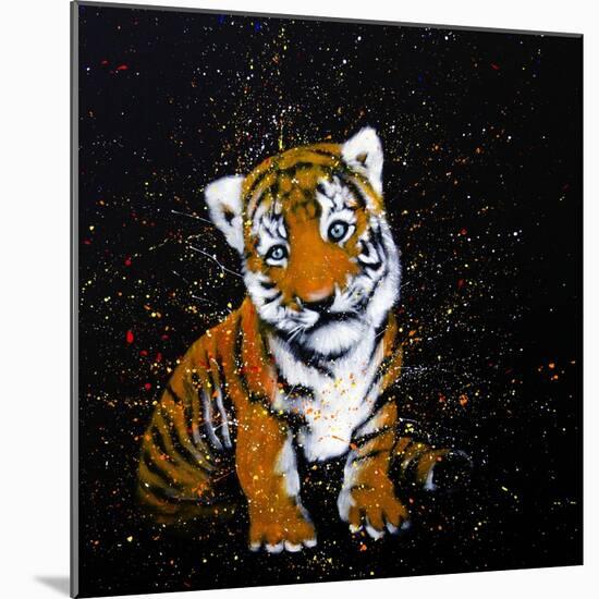 Baby Tiger-null-Mounted Art Print