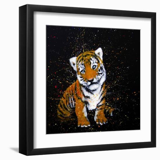 Baby Tiger-null-Framed Art Print