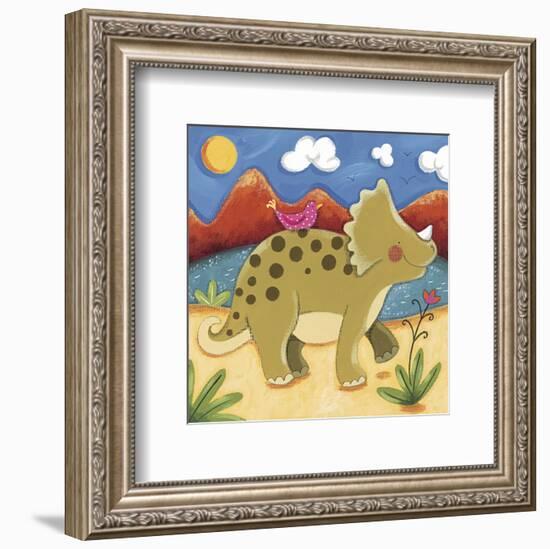 Baby Timmy The Triceratops-Sophie Harding-Framed Art Print