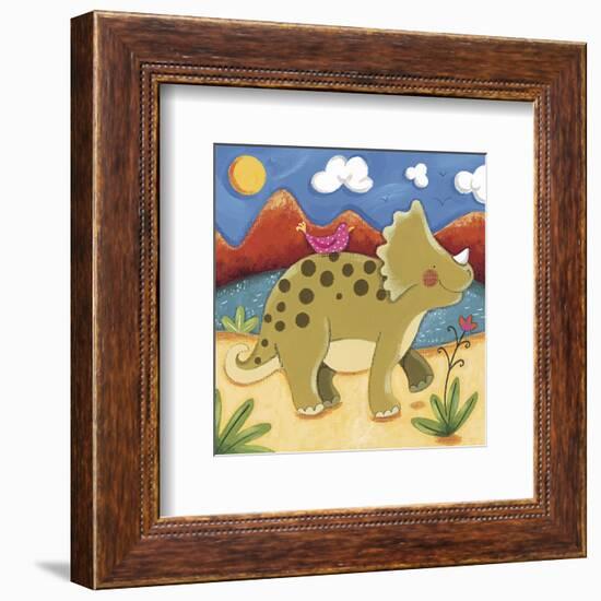 Baby Timmy The Triceratops-Sophie Harding-Framed Art Print