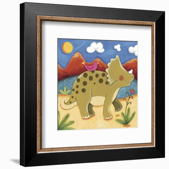 Baby Timmy The Triceratops-Sophie Harding-Framed Art Print