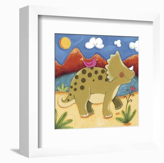 Baby Timmy The Triceratops-Sophie Harding-Framed Art Print