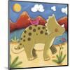 Baby Timmy The Triceratops-Sophie Harding-Mounted Art Print