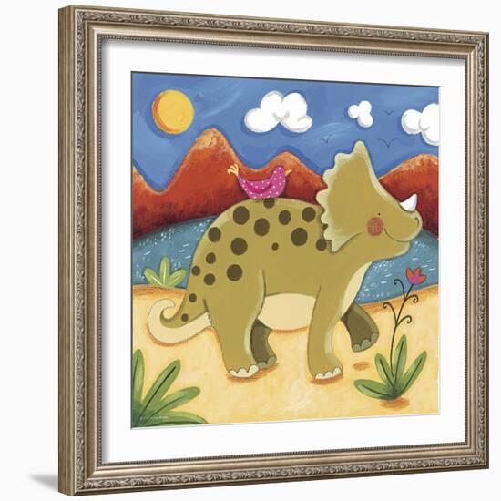 Baby Timmy The Triceratops-Sophie Harding-Framed Premium Giclee Print