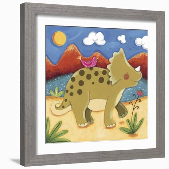 Baby Timmy The Triceratops-Sophie Harding-Framed Premium Giclee Print