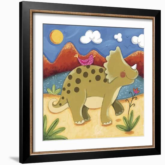 Baby Timmy The Triceratops-Sophie Harding-Framed Premium Giclee Print