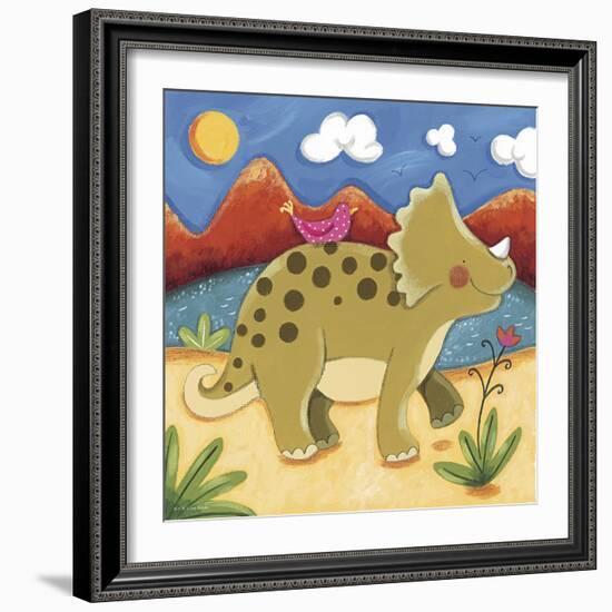 Baby Timmy The Triceratops-Sophie Harding-Framed Premium Giclee Print