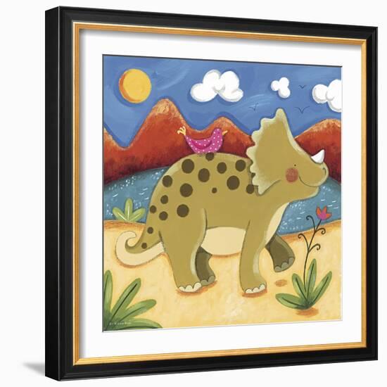 Baby Timmy The Triceratops-Sophie Harding-Framed Premium Giclee Print