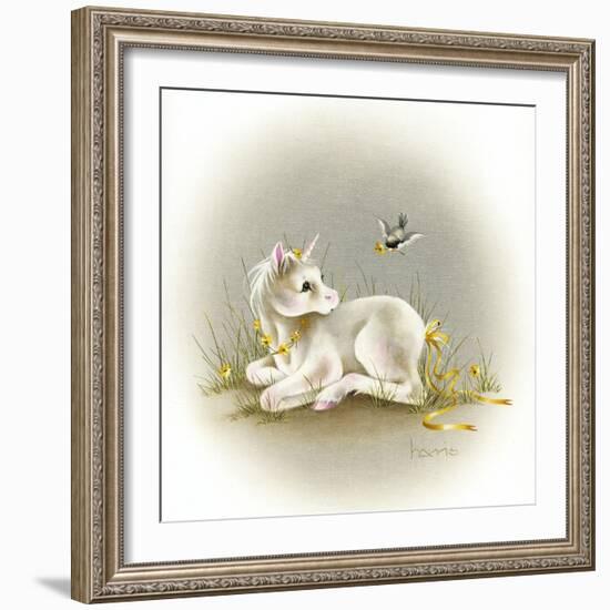 Baby Unicorn-Peggy Harris-Framed Giclee Print