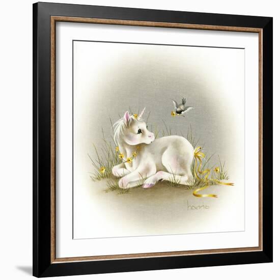 Baby Unicorn-Peggy Harris-Framed Giclee Print