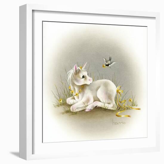 Baby Unicorn-Peggy Harris-Framed Giclee Print