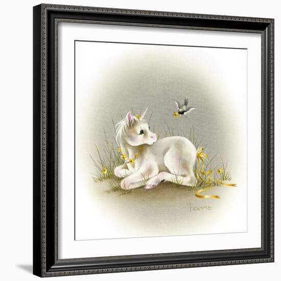 Baby Unicorn-Peggy Harris-Framed Giclee Print