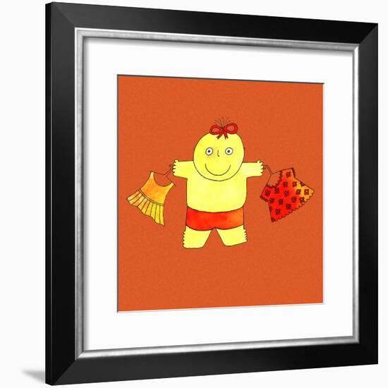 Baby with Clothes, 1999-Julie Nicholls-Framed Giclee Print
