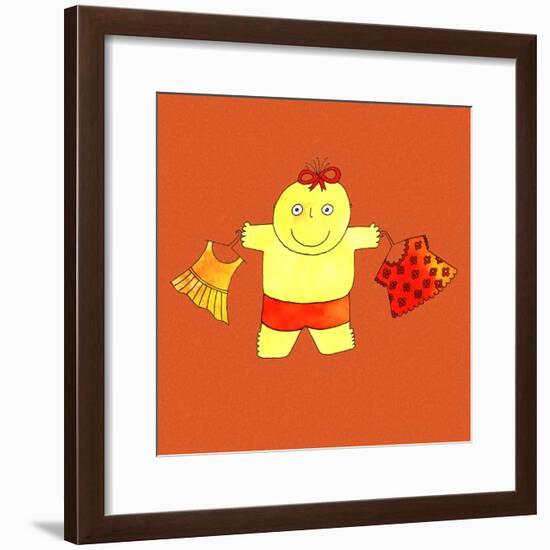 Baby with Clothes, 1999-Julie Nicholls-Framed Giclee Print