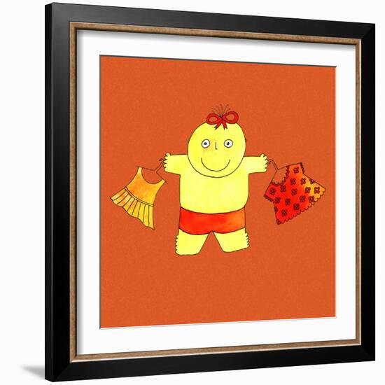 Baby with Clothes, 1999-Julie Nicholls-Framed Giclee Print