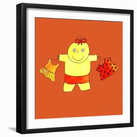 Baby with Clothes, 1999-Julie Nicholls-Framed Giclee Print