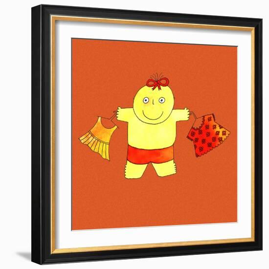 Baby with Clothes, 1999-Julie Nicholls-Framed Giclee Print