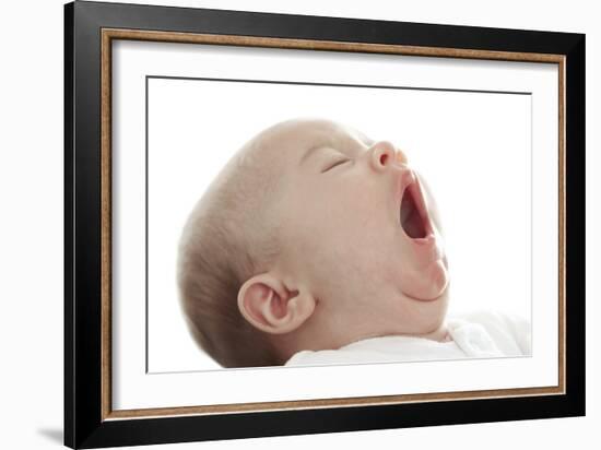 Baby Yawning-Ruth Jenkinson-Framed Photographic Print