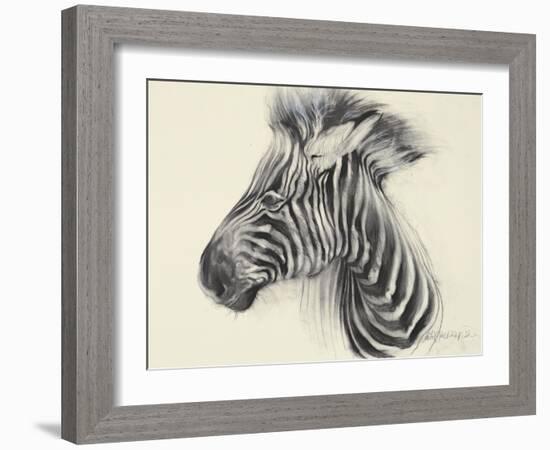 Baby Zebra, 2000-Odile Kidd-Framed Giclee Print