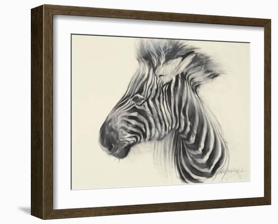 Baby Zebra, 2000-Odile Kidd-Framed Giclee Print