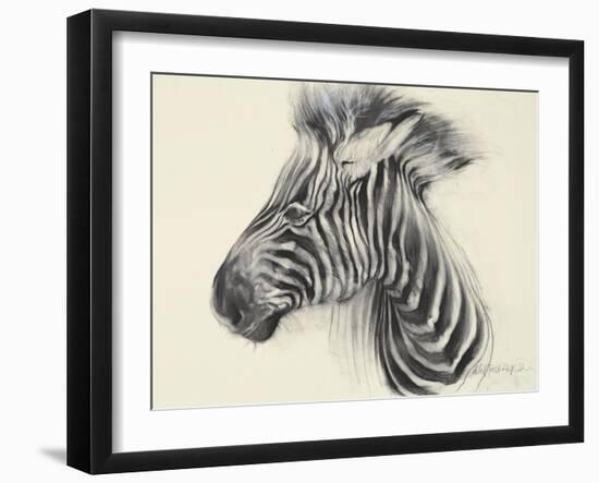 Baby Zebra, 2000-Odile Kidd-Framed Giclee Print