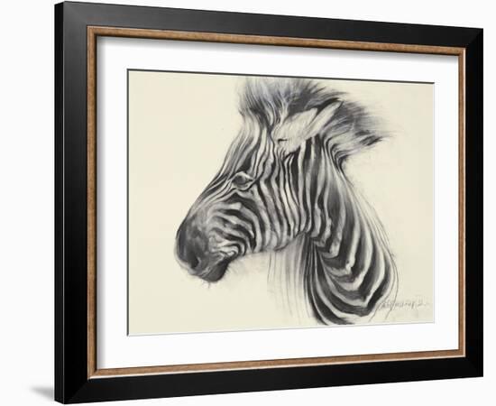 Baby Zebra, 2000-Odile Kidd-Framed Giclee Print